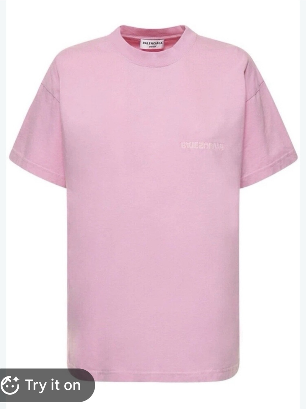 Balenciaga Pink Logo Tee